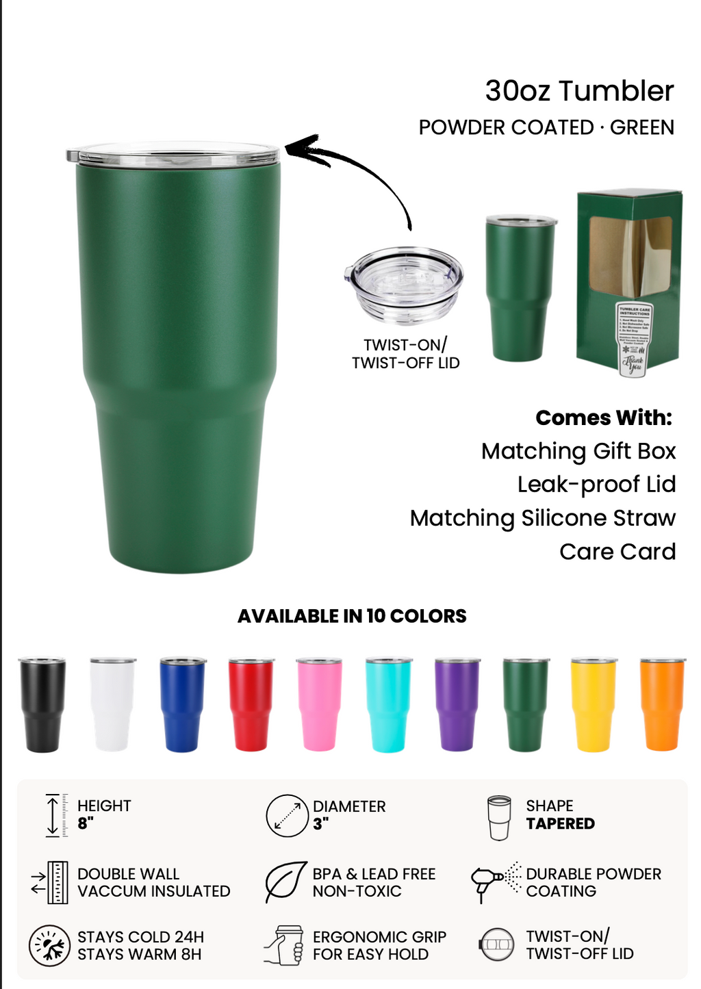 Pre-order 30 oz Personalized Laser Engraved Tumbler - Custom Design