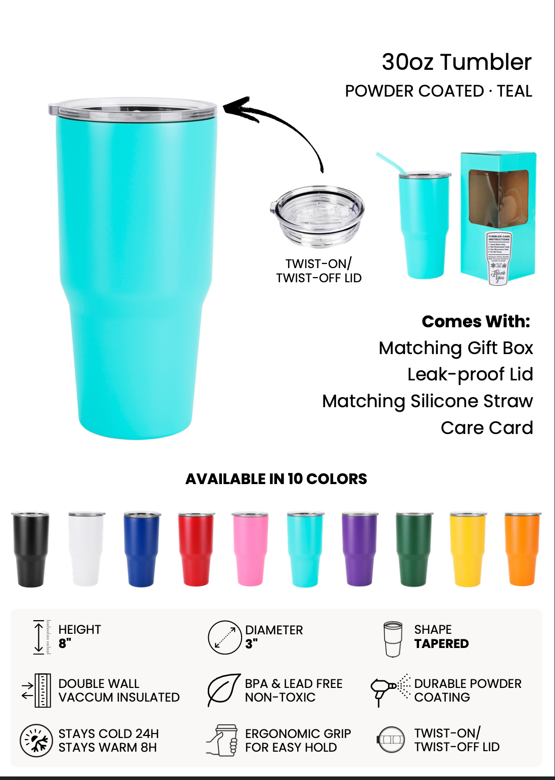 Pre-order 30 oz Personalized Laser Engraved Tumbler - Custom Design